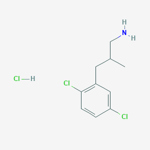 molecular formula C10H14Cl3N B1425233 [3-(2,5-Dichlorophenyl)-2-methylpropyl]amine hydrochloride CAS No. 1211449-69-2
