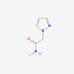 molecular formula C6H9N3O B14252331 N-Methyl-2-(1H-pyrazol-1-YL)acetamide 