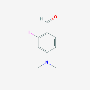 molecular formula C9H10INO B14252341 4-(Dimethylamino)-2-iodobenzaldehyde CAS No. 207789-57-9