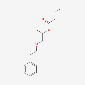 molecular formula C15H22O3 B14252357 1-(2-Phenylethoxy)propan-2-yl butanoate CAS No. 185499-98-3