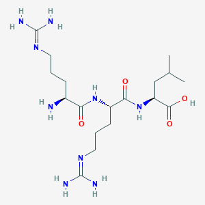 molecular formula C18H37N9O4 B14252365 Arg-Arg-Leu CAS No. 383180-15-2