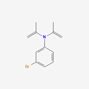 molecular formula C12H14BrN B14252389 3-Bromo-N,N-di(prop-1-en-2-yl)aniline CAS No. 188745-07-5