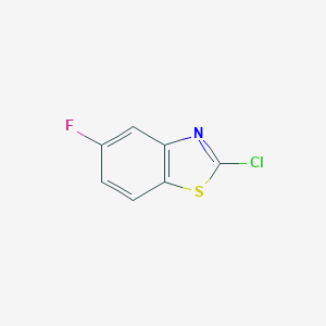 molecular formula C7H3ClFNS B142524 2-Chloro-5-fluorobenzothiazole CAS No. 154327-27-2