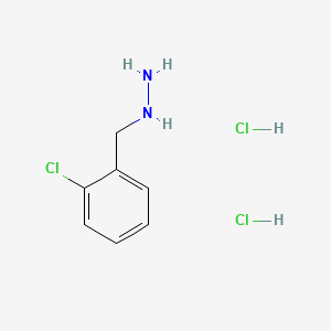 molecular formula C7H11Cl3N2 B1425241 (2-Chlorobenzyl)hydrazine dihydrochloride CAS No. 64415-10-7