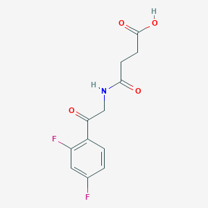 3-{[2-(2,4-Difluorophenyl)-2-oxoethyl]carbamoyl}propanoic acid