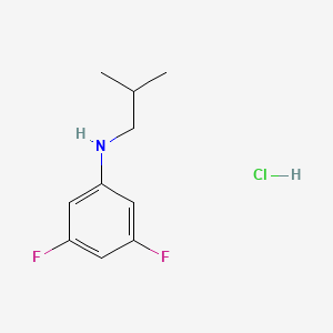 3,5-difluoro-N-(2-methylpropyl)aniline hydrochloride