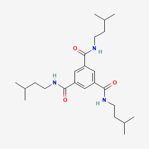 molecular formula C24H39N3O3 B14252506 N~1~,N~3~,N~5~-Tris(3-methylbutyl)benzene-1,3,5-tricarboxamide CAS No. 436149-10-9