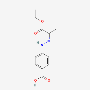 (Z)-4-(2-(1-Ethoxy-1-oxopropan-2-ylidene)hydrazinyl)benzoic acid