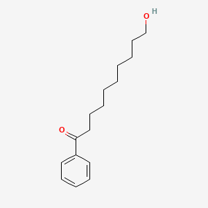 molecular formula C16H24O2 B14252522 10-Hydroxy-1-phenyldecan-1-one CAS No. 183444-52-2