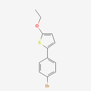 molecular formula C12H11BrOS B14252536 Thiophene, 2-(4-bromophenyl)-5-ethoxy- CAS No. 375826-33-8