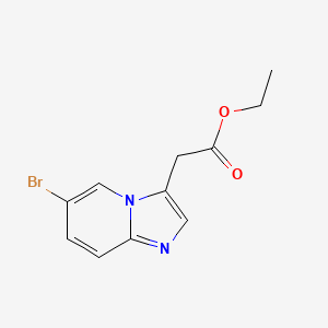 Ethyl 2-(6-bromoimidazo[1,2-a]pyridin-3-yl)acetate