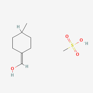molecular formula C9H18O4S B14252606 Methanesulfonic acid;(4-methylcyclohexylidene)methanol CAS No. 372111-46-1