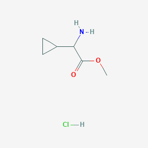 molecular formula C6H12ClNO2 B1425262 2-氨基-2-环丙基乙酸甲酯盐酸盐 CAS No. 535936-86-8