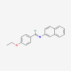 molecular formula C19H17NO B14252640 2-Naphthalenamine, N-[(4-ethoxyphenyl)methylene]- CAS No. 216313-29-0