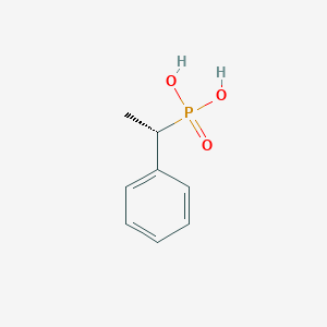 molecular formula C8H11O3P B14252652 Phosphonic acid, [(1S)-1-phenylethyl]- CAS No. 184535-62-4