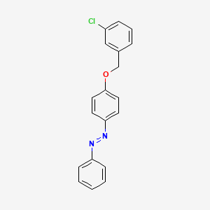 molecular formula C19H15ClN2O B14252655 Diazene, [4-[(3-chlorophenyl)methoxy]phenyl]phenyl- CAS No. 188677-15-8