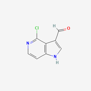 molecular formula C8H5ClN2O B1425266 4-chloro-1H-pyrrolo[3,2-c]pyridine-3-carbaldehyde CAS No. 1190317-34-0