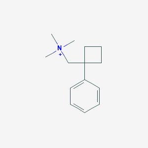 molecular formula C14H22N+ B14252667 N,N,N-Trimethyl(1-phenylcyclobutyl)methanaminium CAS No. 359715-59-6