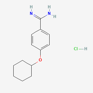 4-(Cyclohexyloxy)benzene-1-carboximidamide hydrochloride