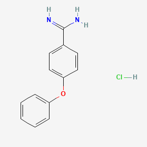 4-Phenoxybenzene-1-carboximidamide hydrochloride