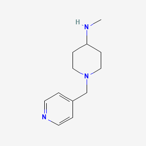 molecular formula C12H19N3 B1425272 N-methyl-1-(pyridin-4-ylmethyl)piperidin-4-amine CAS No. 919280-64-1