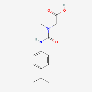 molecular formula C13H18N2O3 B14252746 N-Methyl-N-{[4-(propan-2-yl)phenyl]carbamoyl}glycine CAS No. 188955-44-4