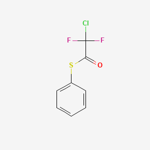molecular formula C8H5ClF2OS B14252773 Ethanethioic acid, chlorodifluoro-, S-phenyl ester CAS No. 169199-35-3