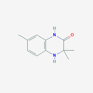 molecular formula C11H14N2O B142528 3,3,7-Trimethyl-3,4-dihydroquinoxalin-2(1H)-one CAS No. 147245-26-9