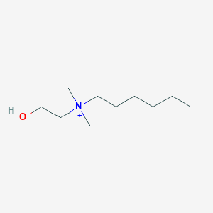 molecular formula C10H24NO+ B14252854 Hexyl-(2-hydroxyethyl)-dimethylazanium CAS No. 271776-29-5