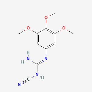 molecular formula C11H14N4O3 B14252859 Guanidine, N-cyano-N'-(3,4,5-trimethoxyphenyl)- CAS No. 454646-56-1