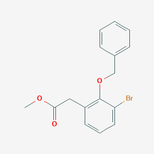 molecular formula C16H15BrO3 B14252866 Methyl (2-benzyloxy-3-bromophenyl)acetate CAS No. 415949-73-4