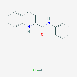 molecular formula C17H19ClN2O B1425288 N-(3-methylphenyl)-1,2,3,4-tetrahydroquinoline-2-carboxamide hydrochloride CAS No. 1251923-17-7