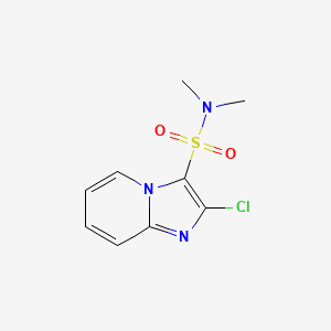 molecular formula C9H10ClN3O2S B1425289 2-氯-N,N-二甲基咪唑并[1,2-a]吡啶-3-磺酰胺 CAS No. 1178711-74-4