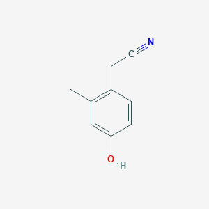 molecular formula C9H9NO B14252898 (4-Hydroxy-2-methylphenyl)acetonitrile CAS No. 317319-45-2