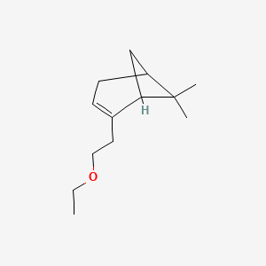 molecular formula C13H22O B14252905 2-(2-Ethoxyethyl)-6,6-dimethylbicyclo[3.1.1]hept-2-ene CAS No. 259532-23-5