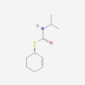 molecular formula C10H17NOS B14252912 Carbamothioic acid, (1-methylethyl)-, S-(1S)-2-cyclohexen-1-yl ester CAS No. 255851-54-8