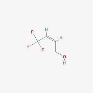 molecular formula C4H5F3O B1425293 4,4,4-三氟丁-2-烯醇（顺式） CAS No. 83706-98-3