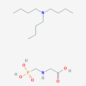 molecular formula C15H35N2O5P B14252931 N,N-dibutylbutan-1-amine;2-(phosphonomethylamino)acetic acid CAS No. 405296-26-6