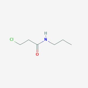 molecular formula C6H12ClNO B14252937 Propanamide, 3-chloro-N-propyl- CAS No. 349097-95-6