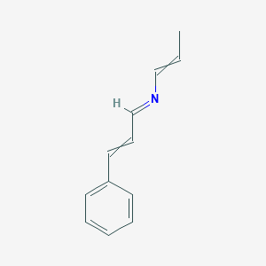 molecular formula C12H13N B14252997 (1E)-3-Phenyl-N-(prop-1-en-1-yl)prop-2-en-1-imine CAS No. 183864-24-6