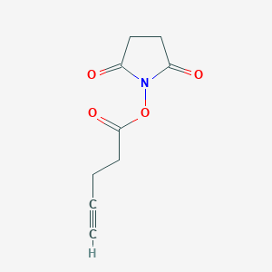molecular formula C9H9NO4 B1425300 2,5-Dioxopyrrolidin-1-yl pent-4-ynoate CAS No. 132178-37-1