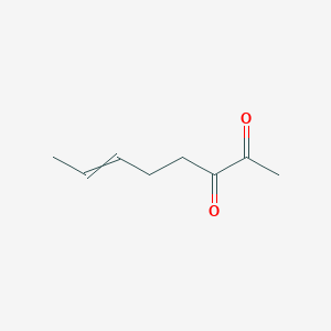 molecular formula C8H12O2 B14253014 Oct-6-ene-2,3-dione CAS No. 205807-77-8