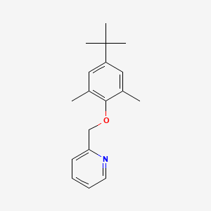 molecular formula C18H23NO B14253017 Pyridine, 2-[[4-(1,1-dimethylethyl)-2,6-dimethylphenoxy]methyl]- CAS No. 204576-43-2