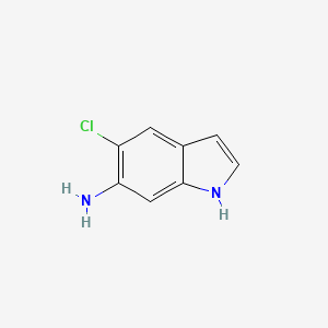 molecular formula C8H7ClN2 B1425314 5-Chloro-1H-indol-6-amine CAS No. 873055-23-3