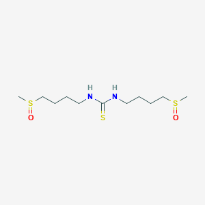 molecular formula C11H24N2O2S3 B14253160 1,3-Bis(4-methylsulfinylbutyl)thiourea CAS No. 246224-85-1