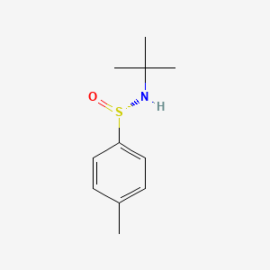 molecular formula C11H17NOS B14253168 N-tert-Butyl-4-methylbenzene-1-sulfinamide CAS No. 169330-84-1