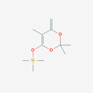 molecular formula C11H20O3Si B14253170 Trimethyl[(2,2,5-trimethyl-4-methylidene-2H,4H-1,3-dioxin-6-yl)oxy]silane CAS No. 255870-24-7