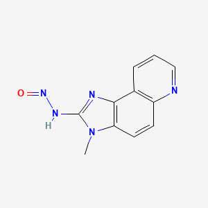 molecular formula C11H9N5O B14253184 N-(3-Methyl-3H-imidazo[4,5-f]quinolin-2-yl)nitrous amide CAS No. 443145-36-6