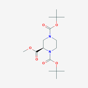 (R)-1,4-Di-tert-butyl 2-methyl piperazine-1,2,4-tricarboxylate