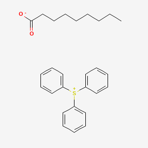 molecular formula C27H32O2S B14253252 Triphenylsulfanium nonanoate CAS No. 398141-29-2